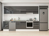 Alvinka 380X222 Cm High Gloss Mutfak Dolabı Mb-E80S50S50-1