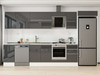 Alvinka 380X222 Cm High Gloss Mutfak Dolabı Mb-E90S45S45-2