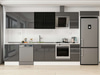Alvinka 380X222 Cm High Gloss Mutfak Dolabı Mb-E80S60S40-3