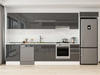 Alvinka 380X222 Cm High Gloss Mutfak Dolabı Mb-E80S60S40-1
