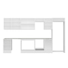 Alvinka 380X222 Cm High Gloss Mutfak Dolabı Mb-E80S50S50-2