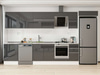 Alvinka 380X222 Cm High Gloss Mutfak Dolabı Mb-E80S60S40-2