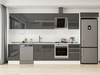 Alvinka 380X222 Cm High Gloss Mutfak Dolabı Mb-E80S50S50-2