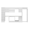 Alvinka 380X222 Cm High Gloss Mutfak Dolabı Mbb-E80B50S50-3