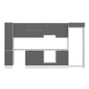 Alvinka 380X222 Cm High Gloss Mutfak Dolabı Mbb-E80B40S60-1