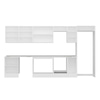 Alvinka 380X222 Cm High Gloss Mutfak Dolabı Mb-E80S60S40-2