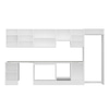 Alvinka 380X222 Cm High Gloss Mutfak Dolabı Mb-E80S50S50-1