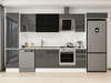 Alvinka 380X222 Cm High Gloss Mutfak Dolabı Mbb-E90B50S40-3