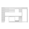 Alvinka 380X222 Cm High Gloss Mutfak Dolabı Mbb-E90B45S45-2