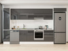 Alvinka 380X222 Cm High Gloss Mutfak Dolabı Mbb-E80B40S60-1