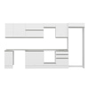Alvinka 380X222 Cm High Gloss Mutfak Dolabı Mb-E80S40S60-2