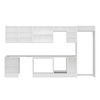 Alvinka 380X222 Cm High Gloss Mutfak Dolabı Mb-E80S60S40-3