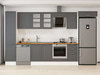 Alvinka 380X222 Cm Klasik Mebran Mutfak Dolabı Mbb-E90B45S45-3