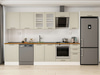 Alvinka 380X222 Cm Klasik Mebran Mutfak Dolabı Mb-E80S60S40-3