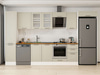 Alvinka 380X222 Cm Klasik Mebran Mutfak Dolabı Mbb-E90B45S45-3