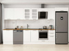 Alvinka 380X222 Cm Klasik Mebran Mutfak Dolabı Mb-E80S60S40-3