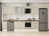 Alvinka 380X222 Cm Klasik Mebran Mutfak Dolabı Mb-E80S40S60-3