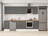 Alvinka 380X222 Cm Klasik Mebran Mutfak Dolabı Mb-E80S50S50-2