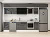 Alvinka 380X240 Cm High Gloss Mutfak Dolabı Mb-E90S50S40-3