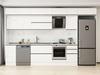 Alvinka 380X240 Cm High Gloss Mutfak Dolabı Mb-E90S45S45-2