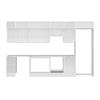Alvinka 380X240 Cm High Gloss Mutfak Dolabı Mb-E90S40S50-1
