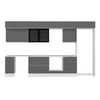 Alvinka 380X240 Cm High Gloss Mutfak Dolabı Mb-E80S40S60-3
