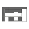 Alvinka 380X240 Cm High Gloss Mutfak Dolabı Mbb-E80B40S60-1