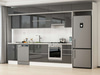 Alvinka 380X240 Cm High Gloss Mutfak Dolabı Mb-E90S50S40-1