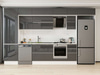 Alvinka 380X240 Cm High Gloss Mutfak Dolabı Mbb-E80B60S40-2