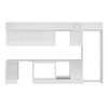 Alvinka 380X240 Cm High Gloss Mutfak Dolabı Mb-E90S45S45-3