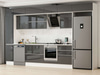 Alvinka 380X240 Cm High Gloss Mutfak Dolabı Mbb-E80B40S60-2