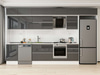 Alvinka 380X240 Cm High Gloss Mutfak Dolabı Mb-E80S50S50-2