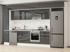 Alvinka 380X240 Cm High Gloss Mutfak Dolabı Mbb-E80B40S60-1