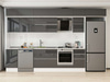 Alvinka 380X240 Cm High Gloss Mutfak Dolabı Mb-E90S45S45-2