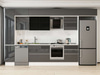 Alvinka 380X240 Cm High Gloss Mutfak Dolabı Mbb-E80B40S60-3
