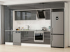 Alvinka 380X240 Cm High Gloss Mutfak Dolabı Mbb-E80B60S40-2