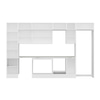 Alvinka 380X240 Cm High Gloss Mutfak Dolabı Mbb-E90B50S40-2