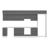 Alvinka 380X240 Cm High Gloss Mutfak Dolabı Mb-E80S40S60-1