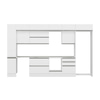 Alvinka 380X240 Cm High Gloss Mutfak Dolabı Mbb-E80B40S60-2