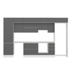 Alvinka 380X240 Cm High Gloss Mutfak Dolabı Mbb-E80B60S40-1