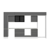 Alvinka 380X240 Cm High Gloss Mutfak Dolabı Mbb-E80B40S60-3