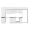 Alvinka 380X240 Cm High Gloss Mutfak Dolabı Mbb-E80B60S40-1