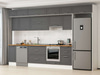 Alvinka 380X240 Cm Klasik Mebran Mutfak Dolabı Mb-E90S40S50-1