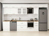 Alvinka 380X240 Cm Klasik Mebran Mutfak Dolabı Mb-E80S60S40-3