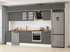Alvinka 380X240 Cm Klasik Mebran Mutfak Dolabı Mb-E80S40S60-3