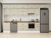 Alvinka 380X240 Cm Klasik Mebran Mutfak Dolabı Mb-E80S60S40-1