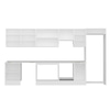 Alvinka 385X222 Cm High Gloss Mutfak Dolabı Mb-E80S60S45-1