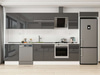 Alvinka 385X222 Cm High Gloss Mutfak Dolabı Mb-E80S60S45-2