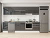 Alvinka 385X222 Cm High Gloss Mutfak Dolabı Mb-E80S45S60-1