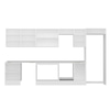 Alvinka 385X222 Cm High Gloss Mutfak Dolabı Mb-E80S60S45-3